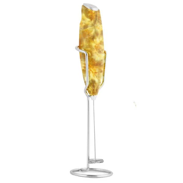 Zulay Kitchen Pro Milk Frothier Wand Ultra High-Speed Handheld Frothier - Granite