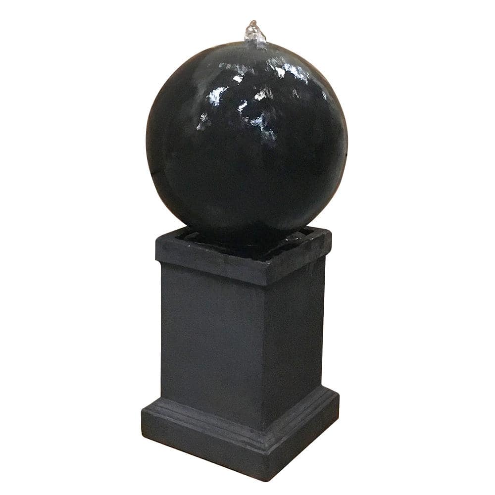 CHG CLASSIC HOME & GARDEN Surrey Cement Sphere Fountain 11031-BU
