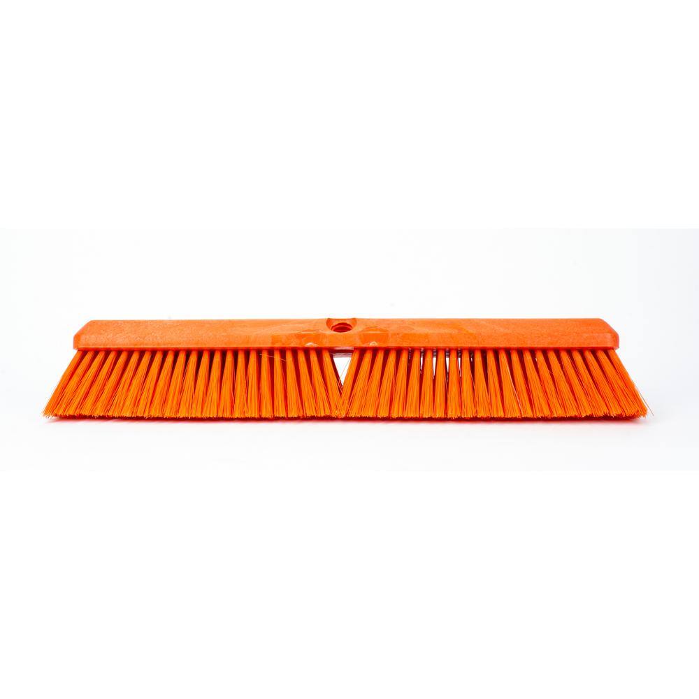 Sparta 18 in. Orange Polypropylene Omni Sweep Push Broom Head (12-Pack)