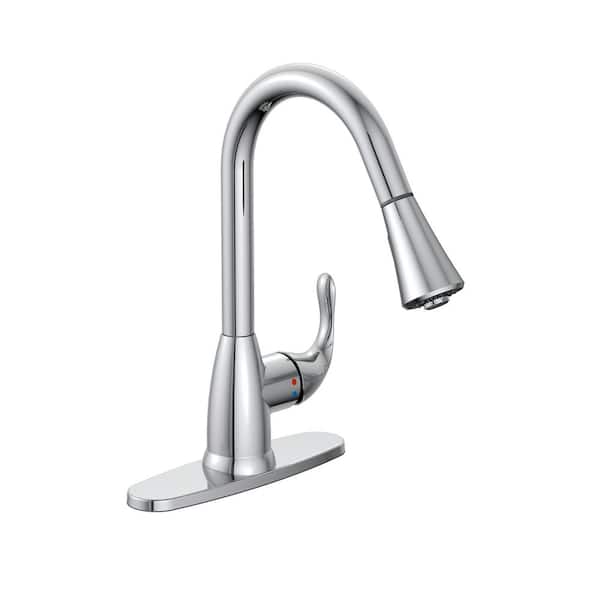 Orbital Single-Handle Pull-Down Sprayer Kitchen Faucet in Polished Chrome Orbital Single-Handle Pull-Down Sprayer Kitchen Faucet in Polished Chrome