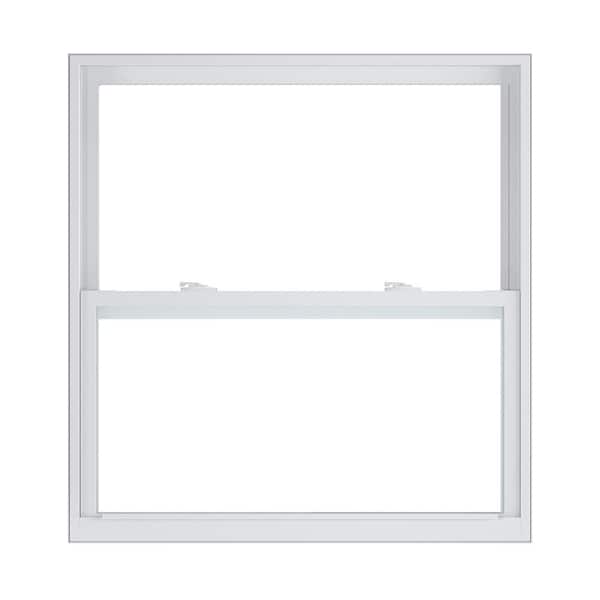American Craftsman 36 in. x 38 in. 50 Series White Single Hung Low-E Argon Glass Vinyl Replacement Window, Screen Incl