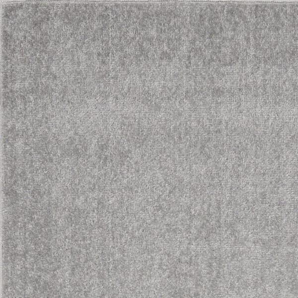 Gray 2 ft. x 10 ft. Woven Polypropylene Indoor/Outdoor Area Rug
