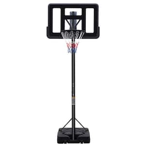 6.6ft - 10ft Portable Basketball Hoop Height Adjustable basketball Hoop Stand with 44 Inch Backboard and Wheels