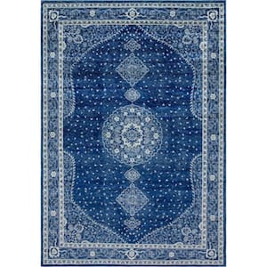 Navy Blue 10 ft. x 14 ft. Bromley Area Rug