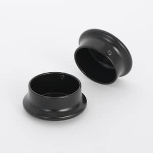 1-5/16 in. Heavy-Duty Bronze Closet Pole End Caps (2-Pack)