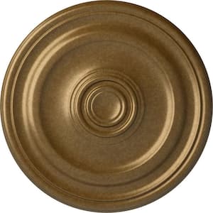 15-3/4 in. x 1-1/2 in. Devon Urethane Ceiling Medallion (Fits Canopies upto 3-5/8 in.), Pale Gold