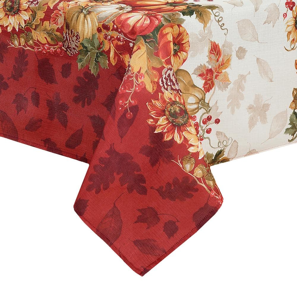 Swaying Leaves Multicolor Fall Polyester Rectangle Tablecloth