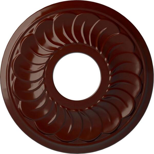 Ekena Millwork 1" x 11-3/4" x 11-3/4" Polyurethane Jet Blackthorne Ceiling Medallion