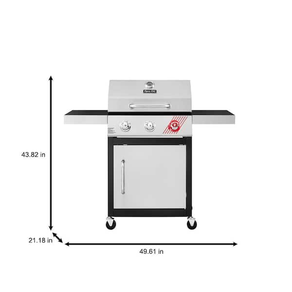 Dyna-Glo DGF371CRP-D 3-Burner Propane Gas Grill in Stainless Steel with TriVantage Multifunctional Cooking System - 3
