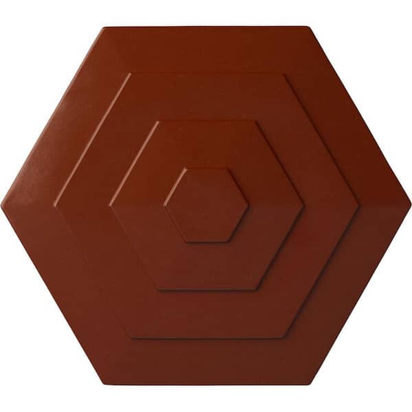 Ekena Millwork 23-1/4 in. x 7/8 in. Woodruff Urethane Ceiling, Firebrick