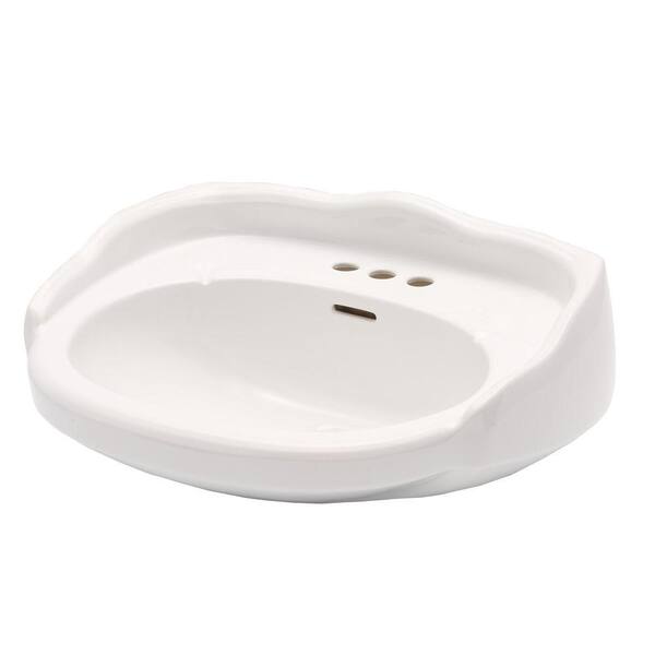 Elizabethan Classics Aberdeen 26 in. Pedestal Sink Basin Only in White