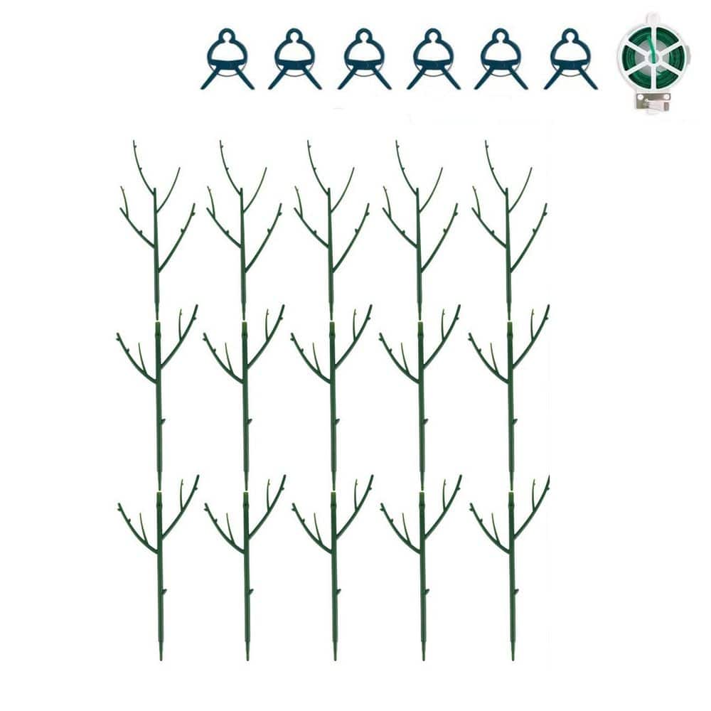 15-Pack 16.54 in. Plastic Stackable Plant Support Stakes for Potted Plants Monstera, Plant Sticks for Plant Climbing price history on PriceWatchPro
