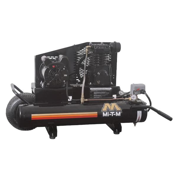 Mi-T-M 8 Gal. 6.5 CFM at 100 PSI 120-Volt 1.5 HP Electric Portable Wheel Barrow