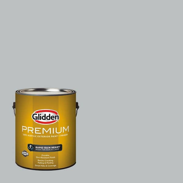 Glidden Premium 1 gal. PPG1039-2 Maiden Mist Satin Exterior Latex