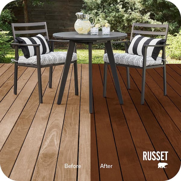 5 gal. #ST-117 Russet Semi-Transparent Waterproofing Exterior Wood Stain