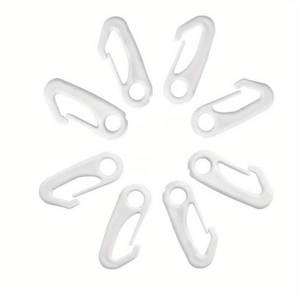 Heavy-Duty Flagpole Snap Hook Clips-Flag Pole Attachment Accessory-Attach Flag Grommets to Halyard Rope (8-Pack)