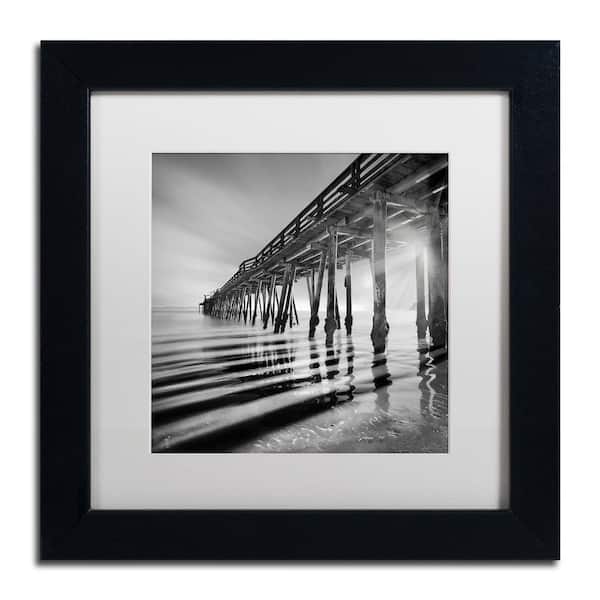 Trademark Fine Art Pier and Shadows by Moises Levy Travel Art Print 13 in. x 13 in.