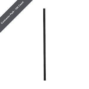 32 in. x .75 in. Textured Black Aluminum Square-Shaped Estate Baluster (100-Pack)