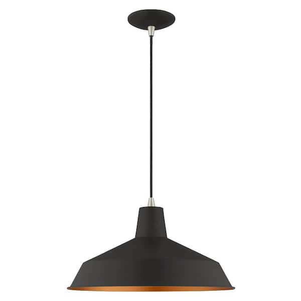 AVIANCE LIGHTING Braxton 1-Light Black Pendant