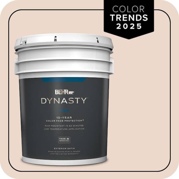 BEHR DYNASTY 5 gal. #S210-1 Nutmeg Frost Satin Enamel Exterior Stain-Blocking Paint & Primer