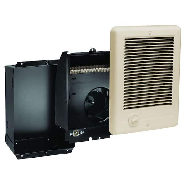 Cadet Com-Pak 1,000-Watt 240-Volt Fan-Forced In-Wall Electric Heater in Almond