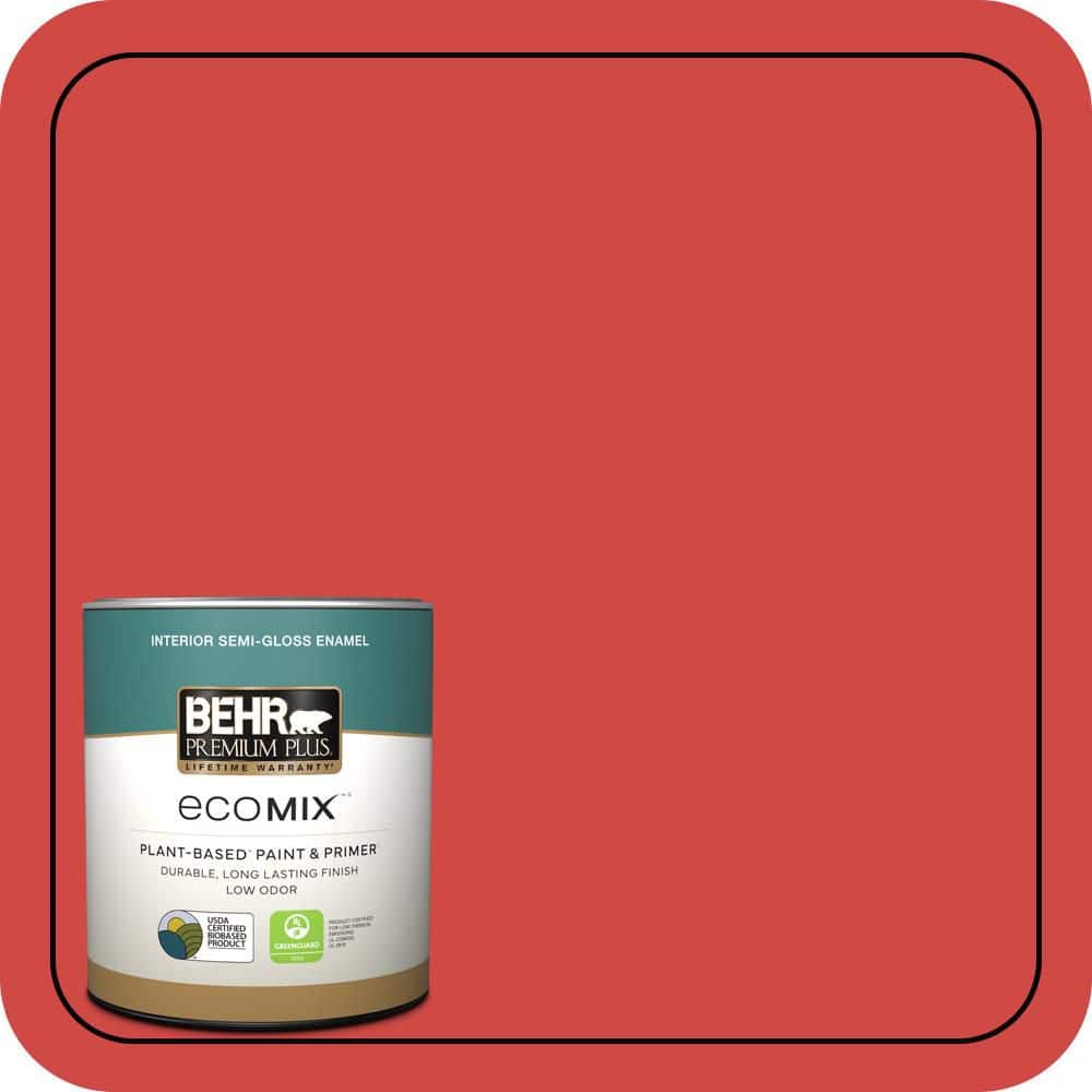 1 qt. #P170-6 Race Car Stripe Semi-Gloss Enamel EcoMix Plant-Based Interior Paint & Primer price history on PriceWatchPro