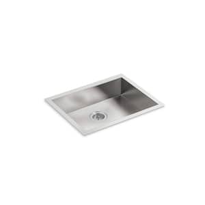 Vault Undermount Stainless Steel 24 in. Single Bowl Kitchen Sink