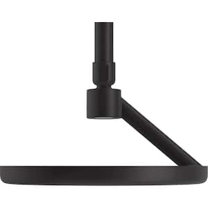 Statement 1-Spray Patterns with 2.5 GPM 8.875 in. Ceiling Mount Fixed Shower Head in Matte Black