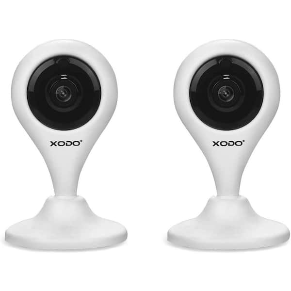Smart Home WiFi Security Camera with Two-Way Talk, App Control, Motion Detection, 1080p HD Color Night Vision (2-Pack)