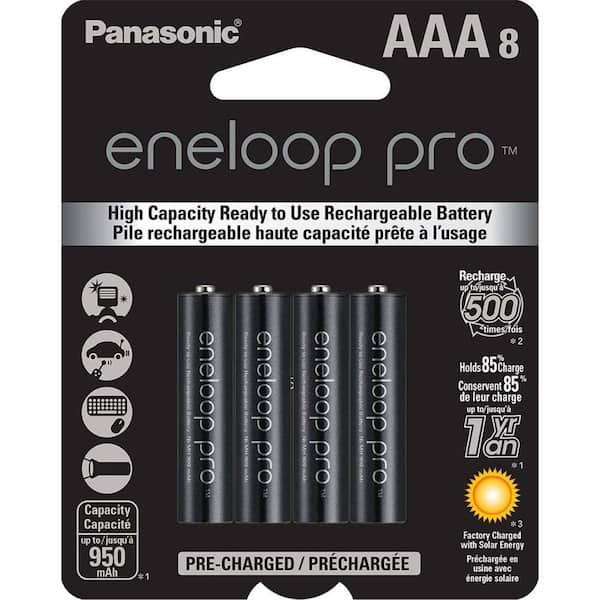 Panasonic eneloop pro AAA High Capacity Ni-MH Rechargeable Batteries (8-Pack)