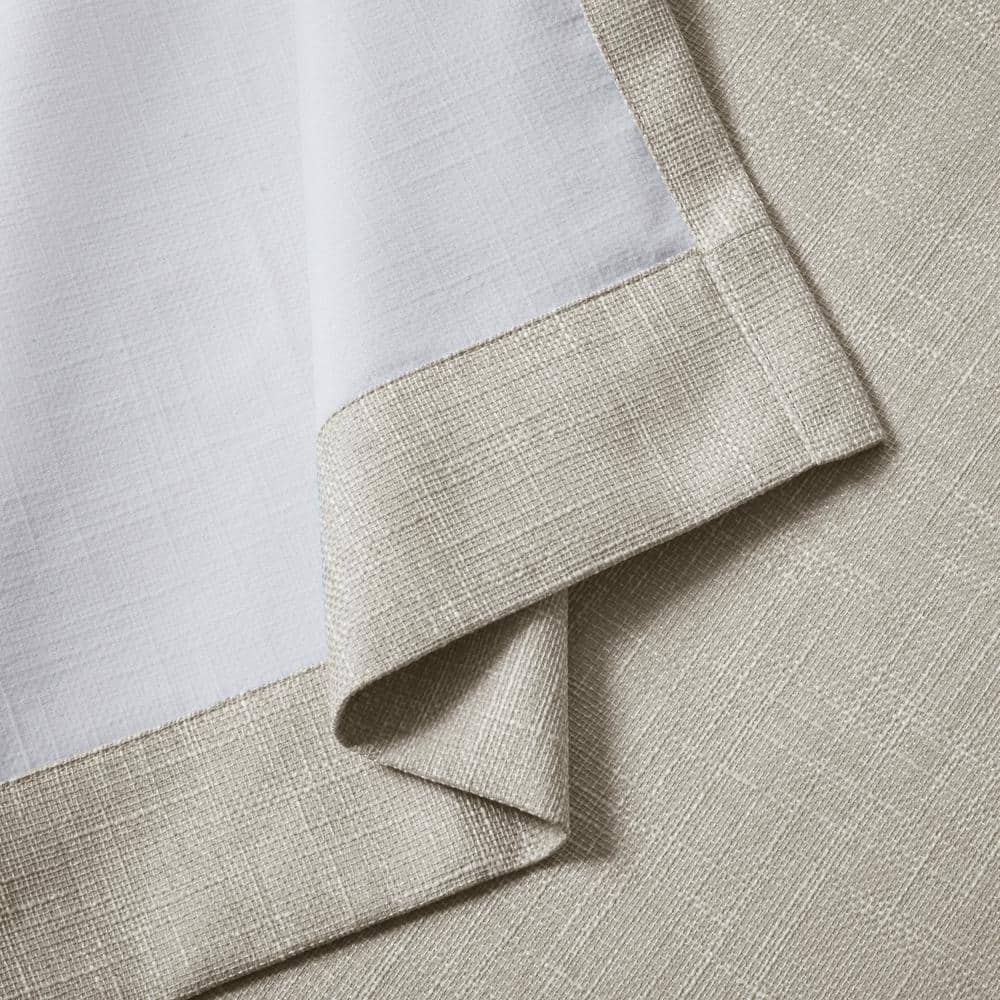 Taupe Blackout Polyester Grommet Top Window Panel