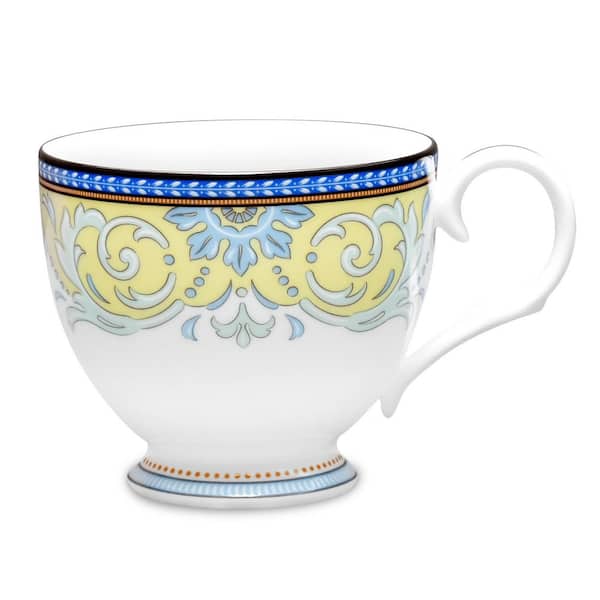 Noritake Aozora Blue/White Porcelain Mugs (Set of 4) 12 oz. G012-HF04A -  The Home Depot