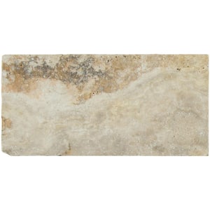 24 in. x 16 in. x 1.18 in. Porcini Tumbled Travertine Paver Tile (2.66 sq. ft.)
