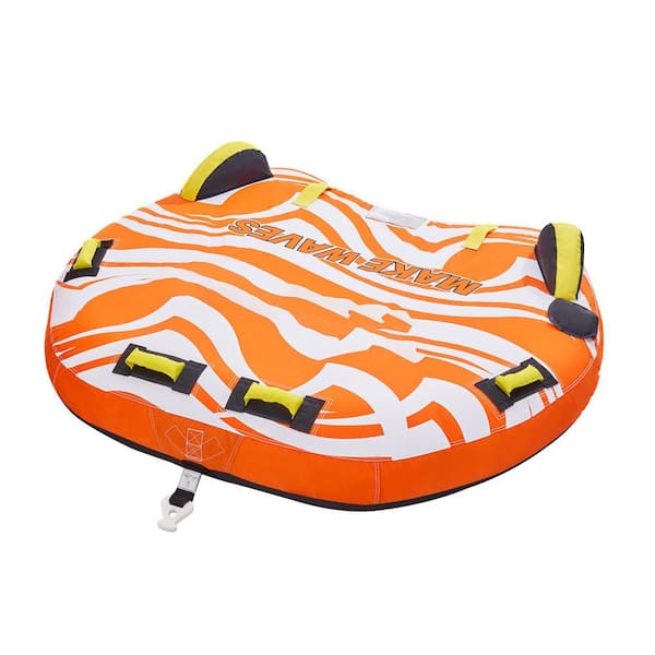 Towable Tubes for Boating, 1-2 Riders Inflatable Towable Tube for Boat to Pull, 340lbs. Capacity Boat Tubes and Towables
