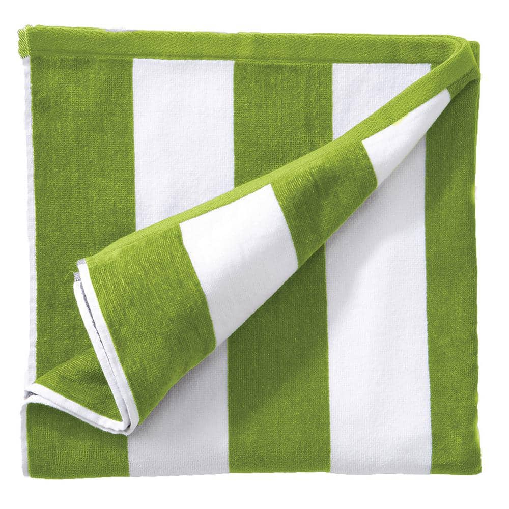 FRESHFOLDS Green Superior Cotton Single Oversized Beach Towel EC100397
