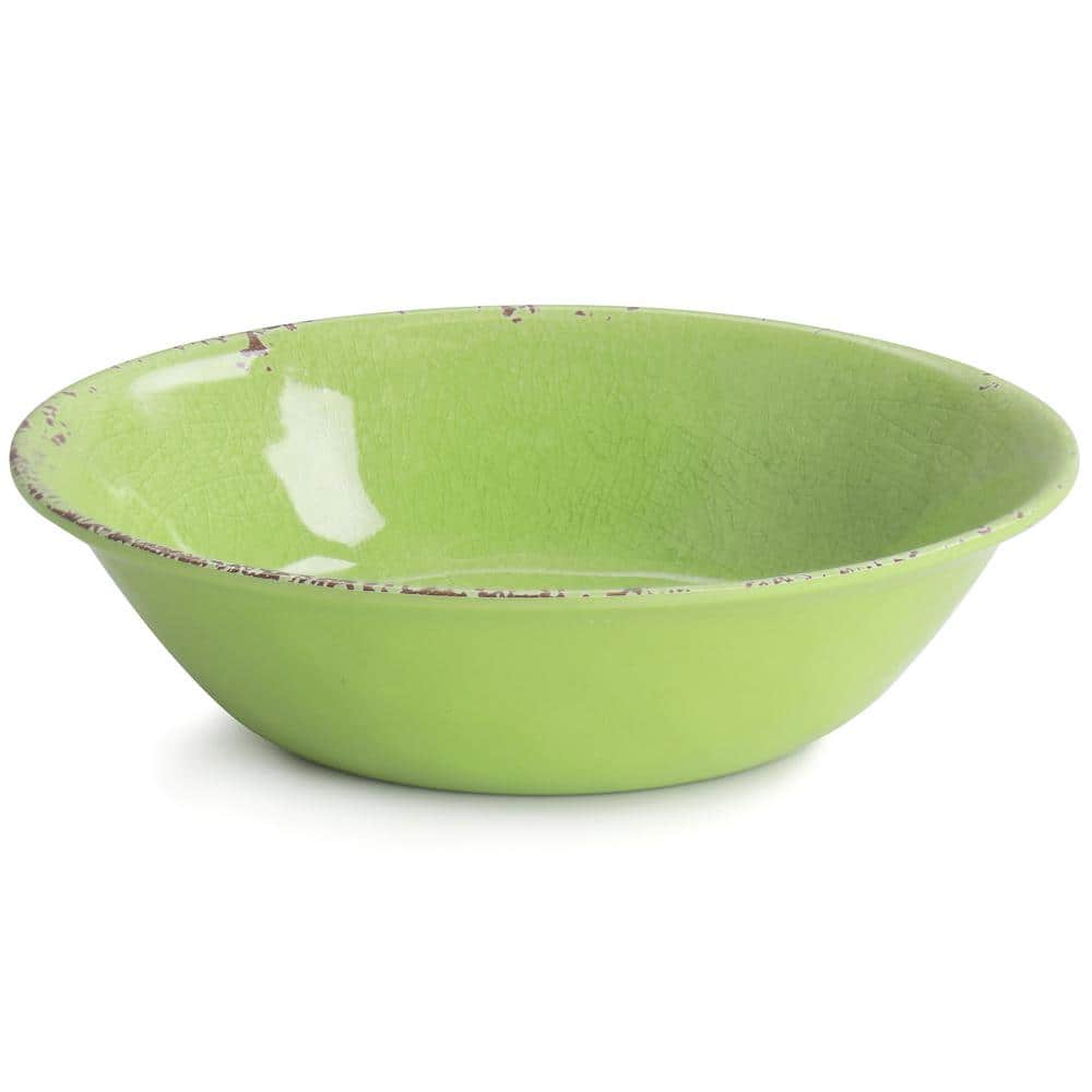 Gibson Mauna Green Melamine 12-Piece Dinnerware Set