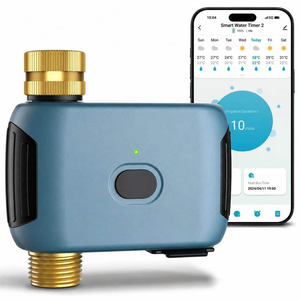 WiFi Water Timer with Brass Inlet and Outlet, Smart Sprinkler Timer for Hose Faucet, 1 Zone, APP Voice Control price history on PriceWatchPro