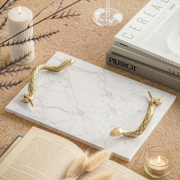 Snake authentic Marble Serving Tray