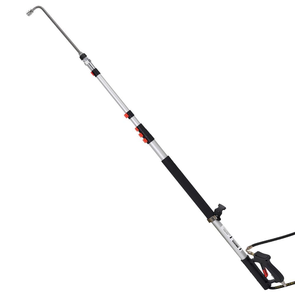 Pressure Washer Telescoping Wand 25 ft, 4000 PSI Extension Pole, 7 Nozzles, Brush Head, Shoulder Belt price history on PriceWatchPro