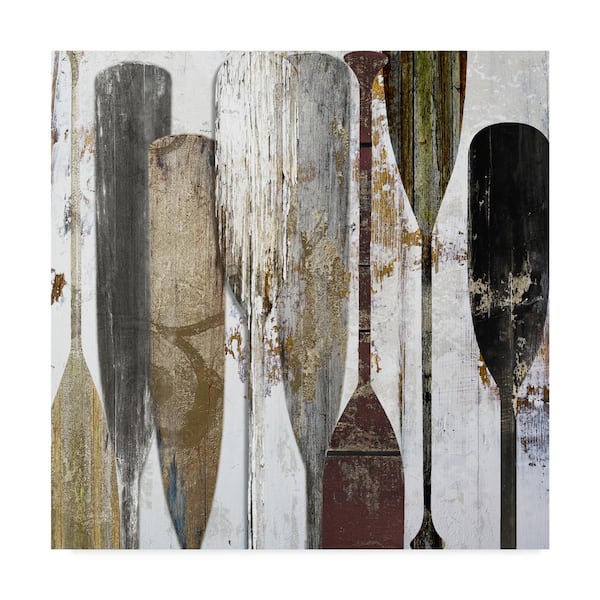 Trademark Fine Art 18 in. x 18 in. Boathouse by Color Bakery Floater Frame Abstract Wall Art