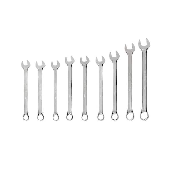 Combination Wrench Set, 9-Piece (33-50 mm, Common Sizes)
