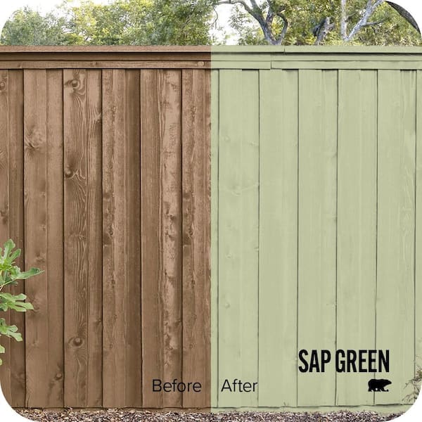 5 gal. #M350-3 Sap Green Solid Color House and Fence Exterior Wood Stain