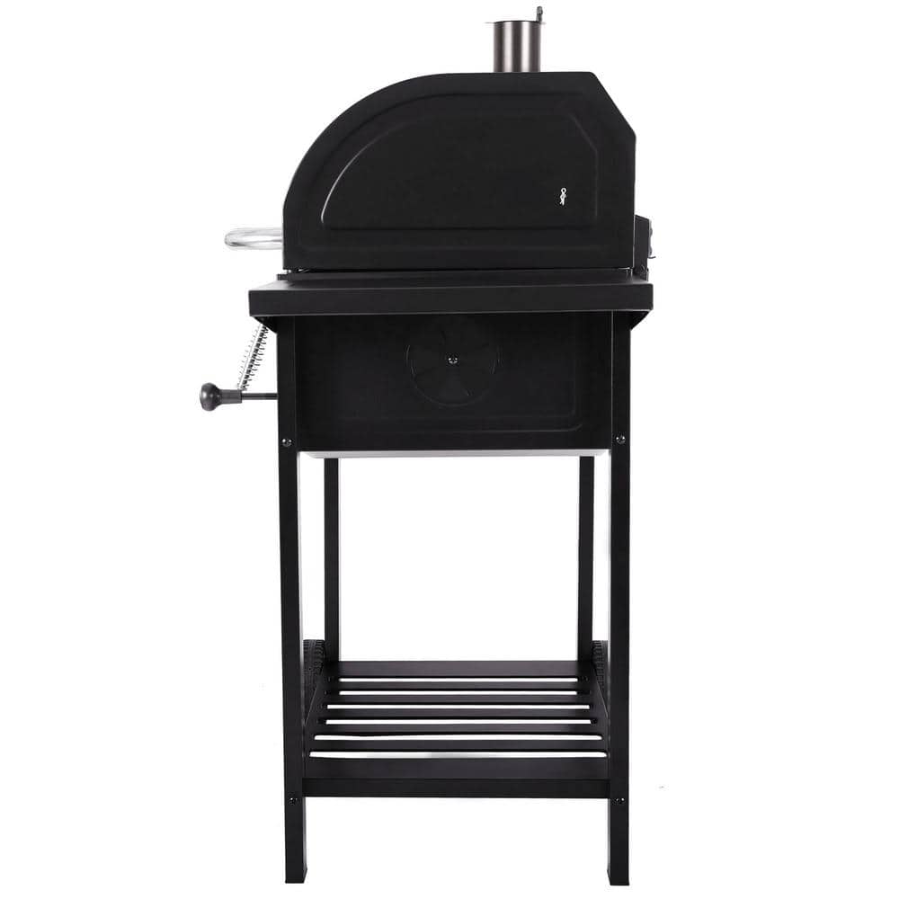 Royal Gourmet 24-Inch Black Charcoal BBQ Grill with Smoker