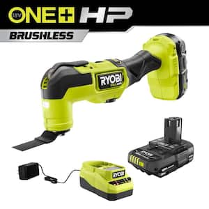 ONE+ HP 18V Brushless Cordless Oscillating Multi-Tool Kit with 2.0 Ah Battery, Charger, and Extra 2.0 Ah Battery