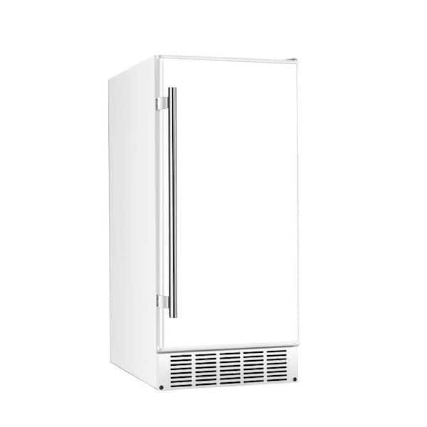 EdgeStar 15 in. Wide 20 lbs. Built-In Ice Maker in White with upto 25 lbs. Daily Ice Production
