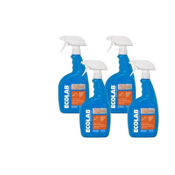 32 oz. Heavy Duty Citrus Degreaser Concentrate Cleaner, Attacks Grease and Grime (4-Pack)