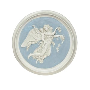 12 in. x 12 in. Morning Angel Roundel (1815) by artist Bertel Thorvaldsen (1768-1844) Wall Plaque