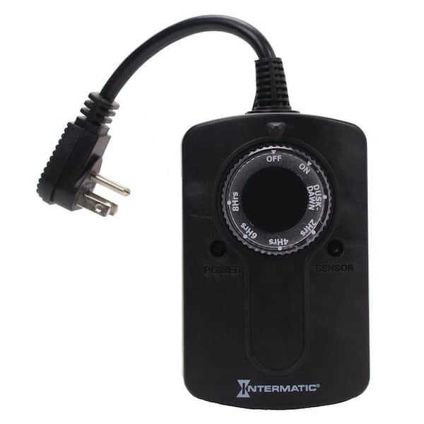 Intermatic 1000-Watt Outdoor Timer with Photocell Light Sensor for Christmas Lights and Decorations