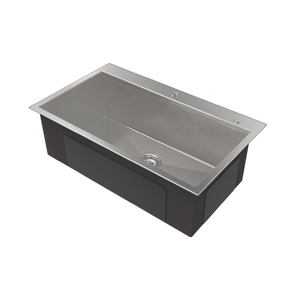 32 in. Drop-In Single Bowl 20 Gauge Gray Stainless Steel Kitchen Sink price history on PriceWatchPro