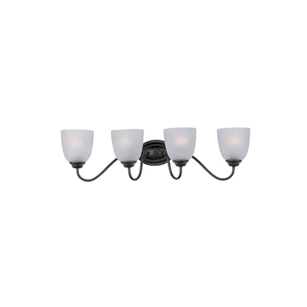 Stefan 29.75 in.Black 4-Light Bronze Bath Vanity Light price history on PriceWatchPro